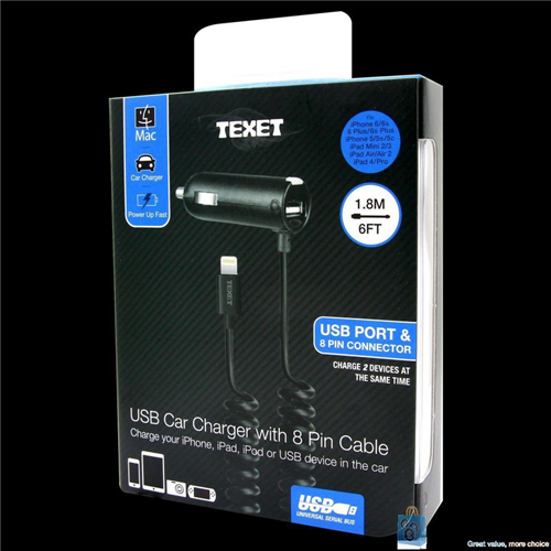 Usb Car Charger With 8 Pin Usb Car Charger With 8 Pin